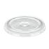 12oz Clear rPET Flat Cold Cup Lid with Straw Slot