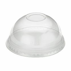 12oz rPET Domed Lid With Hole - Box of 1000 12oz rPET Domed Lid With Hole - Box of 1000