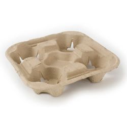 4 Cup Carry Tray - Recyclable - Box of 180