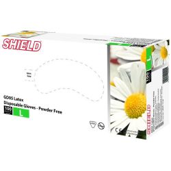 Large Latex Clear Powder Free Gloves - Box Of 100