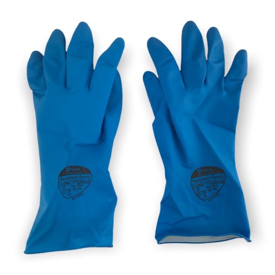 Professional Blue Household Rubber Gloves Medium - Pair Professional Blue Household Rubber Gloves Medium - Pair PP1018