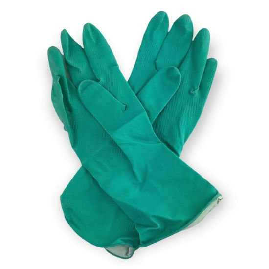 Professional Green Household Rubber Gloves Medium - Pair PP1022