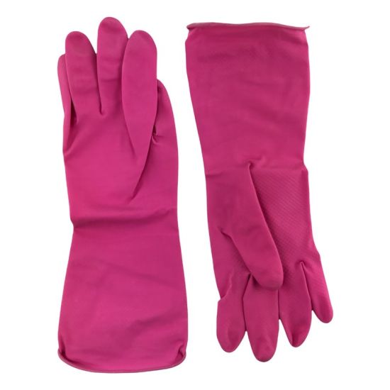 Professional Pink Household Rubber Gloves Small - Pair PP1025