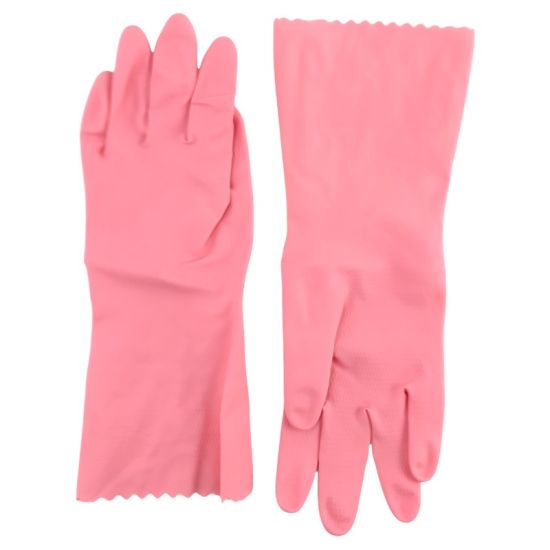PPE Gloves Professional Pink Household Rubber Gloves X
