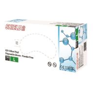 Blue Disposable Household Vinyl Gloves Large - Box of 100