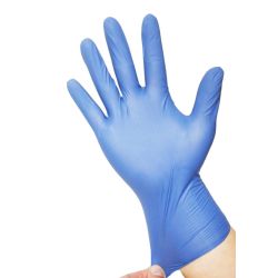 Blue Disposable Household Vinyl Gloves Medium - Box of 100