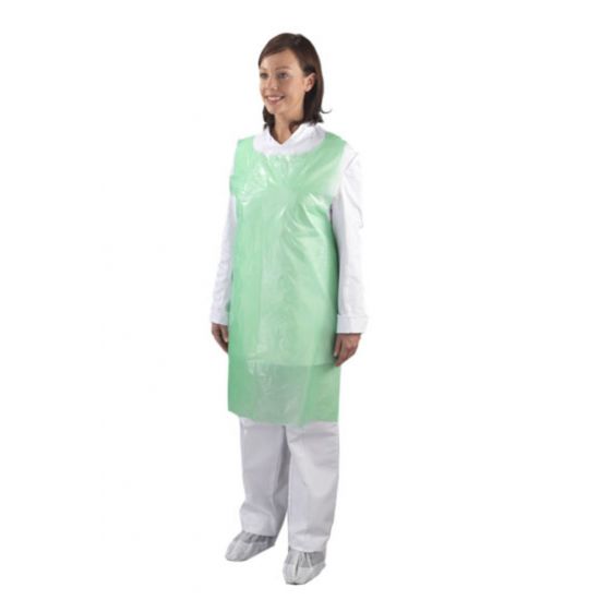 Heavy Duty Green Flat Pack Aprons - Pack Of 100 PP2000