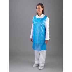 Light Duty Blue Flat Pack Aprons - Pack Of 100