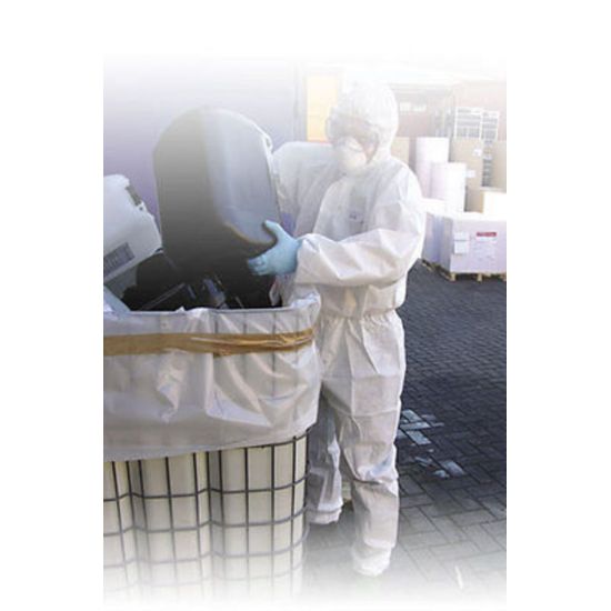 Non-Woven White Disposable Category III Laminate Hazard Protective Overall - Large PP2027