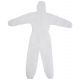 White Disposable Hooded Spray Suit Overall Non Woven - XX Large PP2023