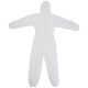 White Disposable Hooded Spray Suit Overall Non Woven - Medium