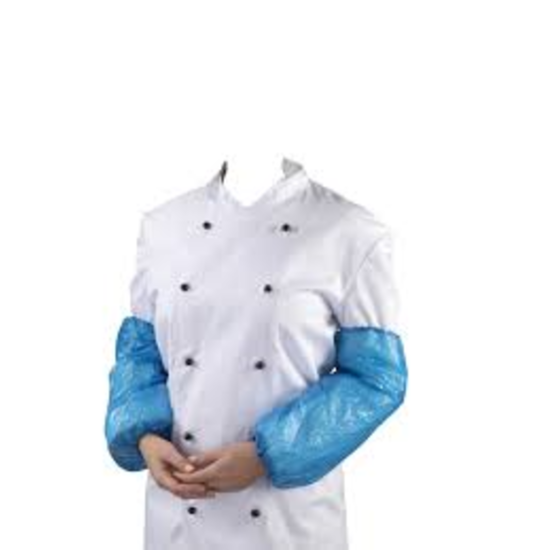 Blue Disposable Polythene Over Sleeves - Pack Of 100 PP2032 Blue Disposable Polythene Over Sleeves - Pack Of 100 PP2032