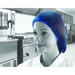 Blue Disposable Hairnets - Pack Of 48