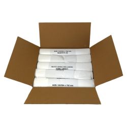 Heavy Duty White Swing Bin Liners on a Roll - Box of 500