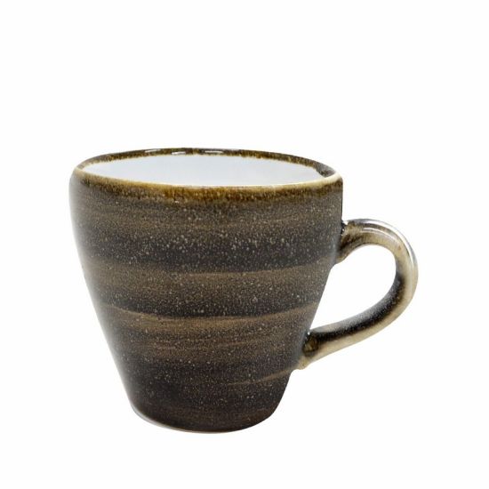 Java Decorated Espresso Cup Woodland Brown 8cl 2.8oz Qty 12 IG 01101HWB