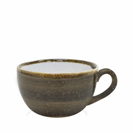 Java Decorated Teacup Woodland Brown 20cl 7oz Qty 12 IG 01301HWB Java Decorated Teacup Woodland Brown 20cl 7oz Qty 12 IG 01301HWB