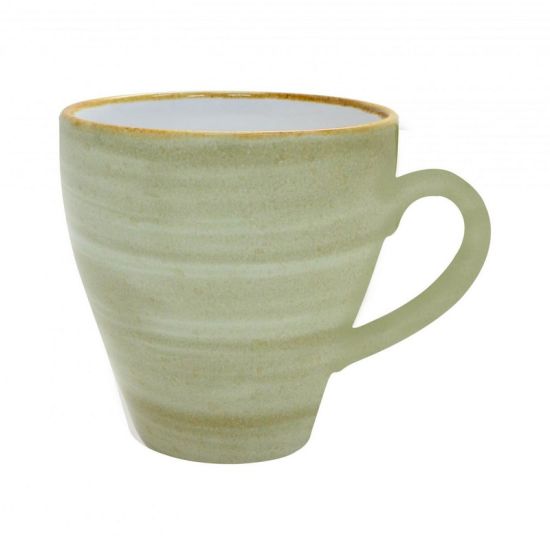 Java Decorated Coffee Cup Meadow Green 23cl 8oz Qty 12 IG 01401HMG