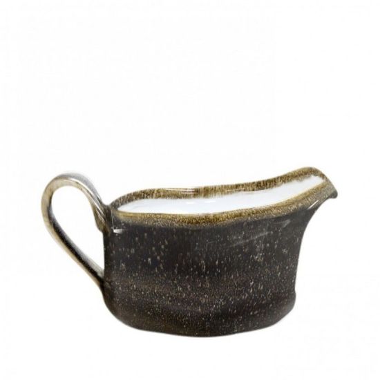 Java Decorated Sauce Boat Woodland Brown 36cl 12.7oz Qty 6 IG 01561WB Java Decorated Sauce Boat Woodland Brown 36cl 12.7oz Qty 6 IG 01561WB