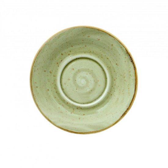 Java Decorated Universal Saucer Meadow Green 15.7cm 6 Inches Qty 12 IG 01602HMG