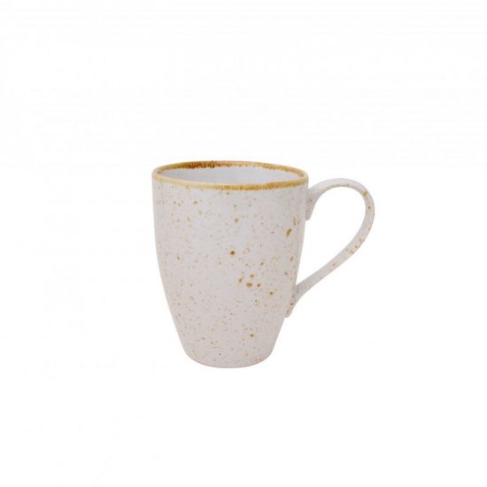 Java Decorated Latte Mug Barley Cream 30cl 10.5oz Qty 12 IG 01901HBC