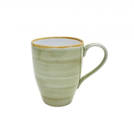 Java Decorated Latte Mug Meadow Green 30cl 10.5oz Qty 12 IG 01901HMG