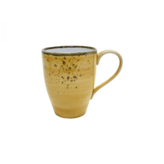 Java Decorated Latte Mug Sunrise Yellow 30cl 10.5oz Qty 12 IG 01901HSY