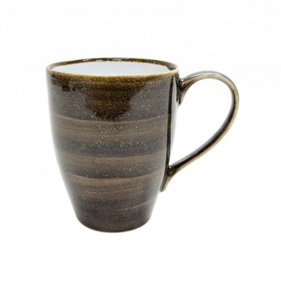 Java Decorated Latte Mug Woodland Brown 30cl 10.5oz Qty 12 IG 01901HWB