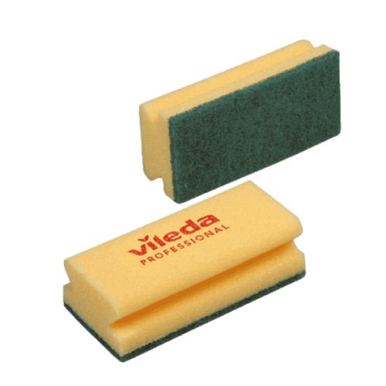 Traditional Foambacked Scourers Green/Yellow IG 101404