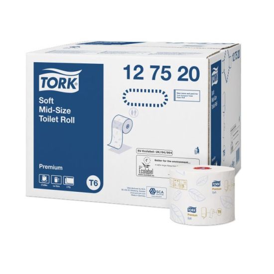 Tork Premium Compact Auto Shift Toilet Paper 90m Qty 27 IG 127520 Tork Premium Compact Auto Shift Toilet Paper 90m Qty 27 IG 127520