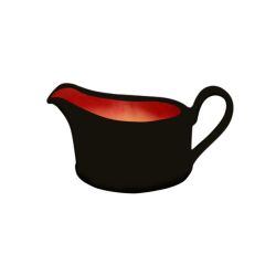 Tokyo Red Sauce Boat 36cl 12.7oz (1 x 6)