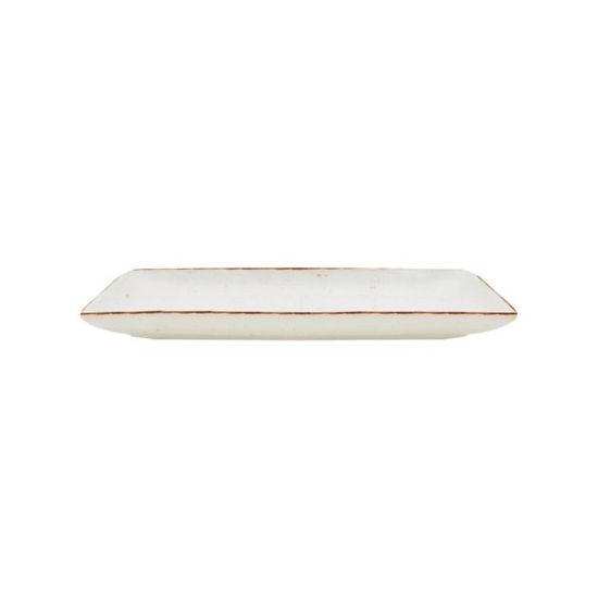 Java Decorated Rectangular Tray Barley Cream 25x10cm 10x4 Inches Qty 6 IG 22110BC