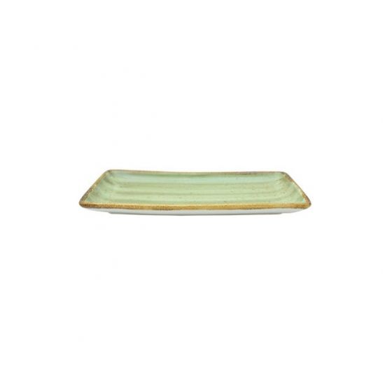Java Decorated Rectangular Tray Meadow Green 21x8cm 8.3x3 Inches Qty 6 IG 22810MG