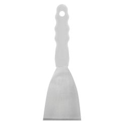 White Ergonomic Handled Stainless Steel Scraper 9.5 Inches