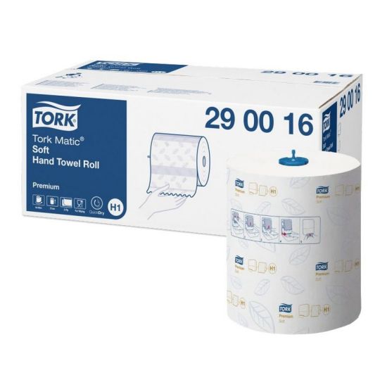 Tork Matic Extra Soft Hand Towel Roll Premium 100m Qty 6 IG 290016 Tork Matic Extra Soft Hand Towel Roll Premium 100m Qty 6 IG 290016