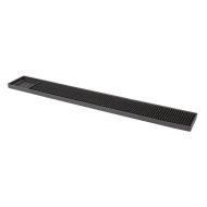 Black Rubber Bar Mat (24 Inch x 3 Inch) (Each)