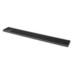 Black Rubber Bar Mat (24 Inch x 3 Inch) (Each) Black Rubber Bar Mat (24 Inch x 3 Inch) (Each)