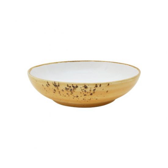 Java Decorated Salad Bowl Sunrise Yellow 22.5cm 9 Inches Qty 6 IG 36840SY