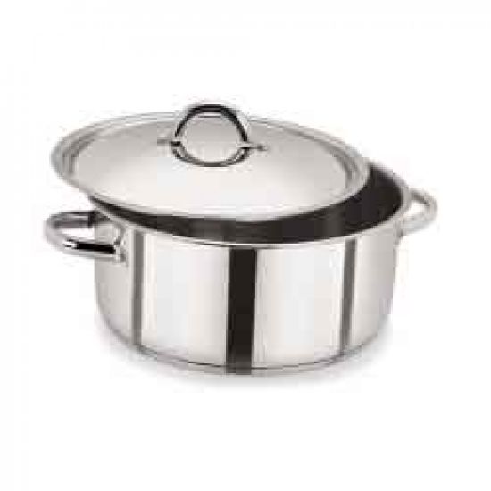 28cm/7.7L MD Stainless Steel Casserole And Lid IG 5328