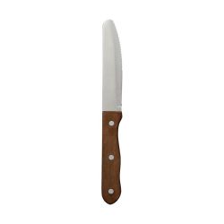 Varick Rounded Serrated Blade - Pineapple Wood Handle With Rivets (1 X 12) Varick Rounded Serrated Blade - Pineapple Wood Handle With Rivets (1 X 12)