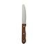 Varick Rounded Serrated Blade - Pineapple Wood Handle With Rivets (1 X 12)