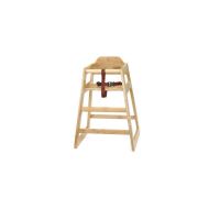 High Chair Unassembled Natural 20x19x26.75 Inches