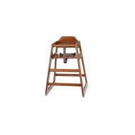 High Chair Unassembled Walnut 20x19x26.75 Inches