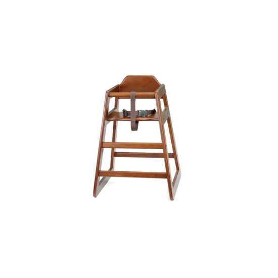 High Chair Unassembled Walnut 20x19x26.75 Inches IG 66EU