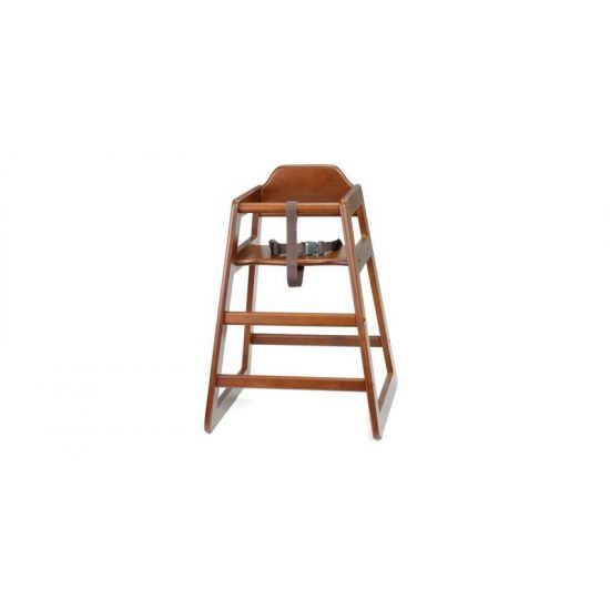 High Chair Assembled Walnut 20x19x26.75 Inches IG 66EUA