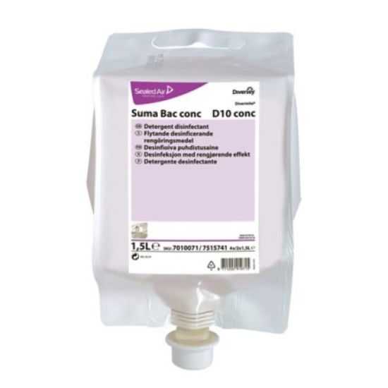 Suma Bac D10 Conc Cleaner Sanitiser 1.5L IG 7010071 Suma Bac D10 Conc Cleaner Sanitiser 1.5L IG 7010071