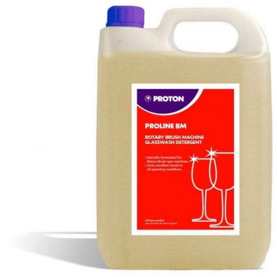 Proton Proline BM Glasswash Detergent For Rotary Brush Machines 5 Litre IG 70359