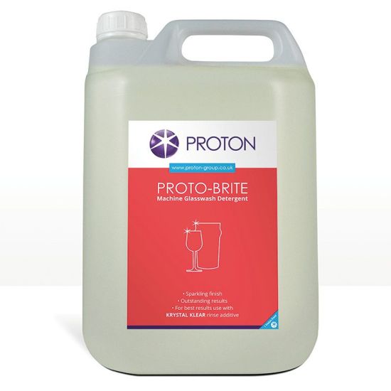 Proton - Proto-Brite Glasswash Detergent 5 Litre IG 70403 Proton - Proto-Brite Glasswash Detergent 5 Litre IG 70403