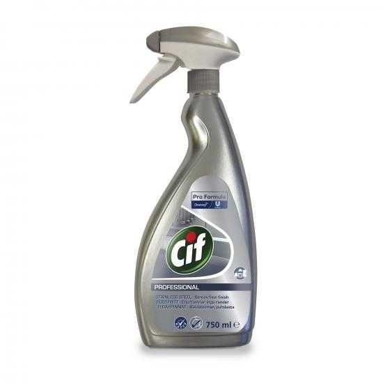 Cif Professional Stainless Steel & Glass 750ml Qty 6 IG 7517938