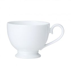 White Bone China Footed Tea Cup 22cl