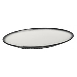 Caviar Granite Porcelain Oval Plate, 30x22cm (1 x 4)